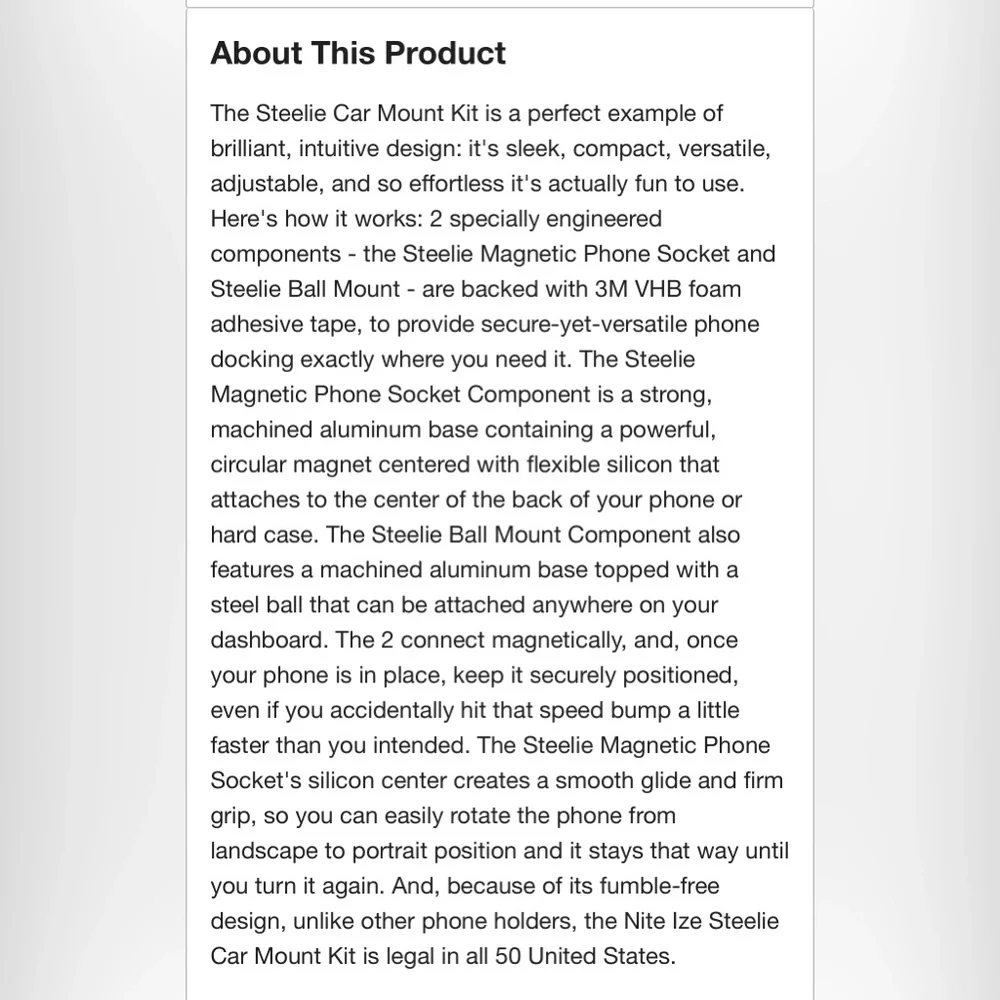 NEW Steelie 360° Magnetic phone Mount Kit+extra magnet for another device(free!)
